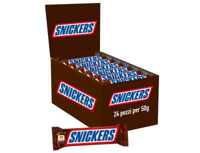 شکلات اسنیکرز اصل بسته 24 عددی 50 گرمی Snickers