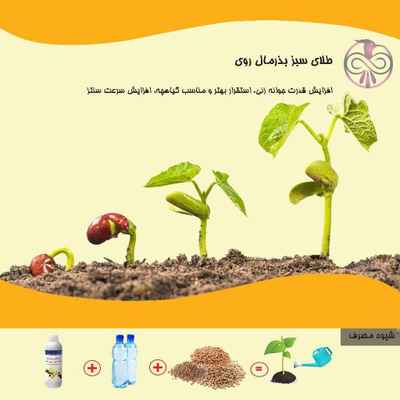 کود مایع طلای سبز بذرمال روی