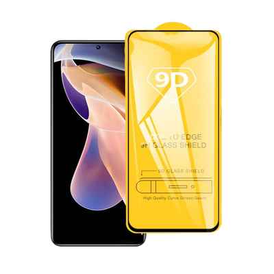 گلس صفحه نمایش Xiaomi Note 11 Pro Plus 9D Golden Glass Screen Protector