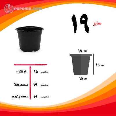 گلدان ژله ای سایز 19