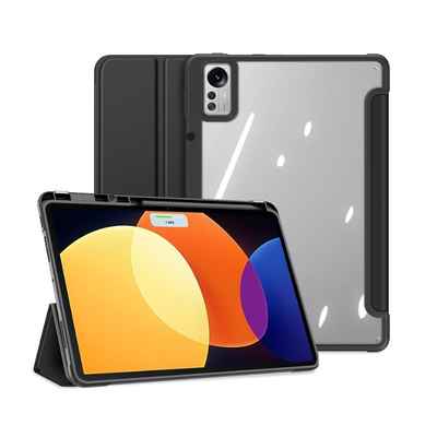 کاور دور سیلیکون چرمی Xiaomi Pad 5 Pro 12.4 acrylic transparent case