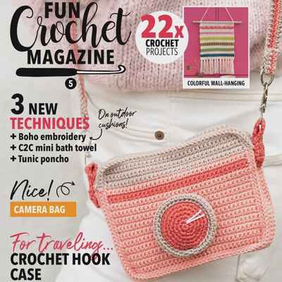 مجله الکترونیکی میل قلاب بافی جذاب Fun Crochet Magazine August 2022