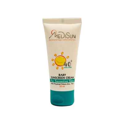 کرم ضد آفتاب کودک مدیسان +SPF40 مناسب پوست حساس 50 میلی لیتر