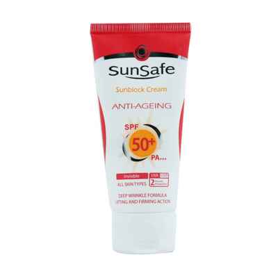 کرم ضد آفتاب و ضد چروک سان سیف SPF50 حجم ۵۰ میلی لیتر