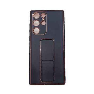 گارد چرمی لاکچری استنددار Galaxy S22 Ultra Leather Stand Case