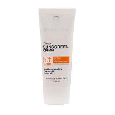 کرم ضد آفتاب +SPF50 بیزانس مناسب پوست خشک و حساس 40 میلی لیتر