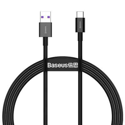 کابل شارژ سریع و دیتا usb به تایپ سی 66 وات بیسوس Baseus Superior USB to Type C 66 W Super Charge 1 m CATYS-01