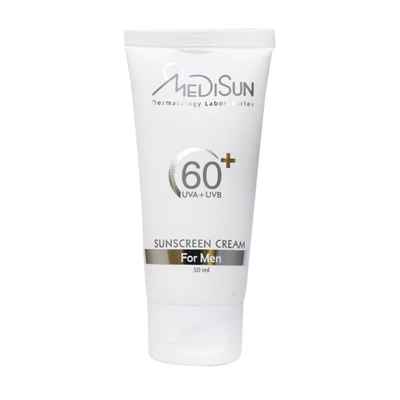 کرم ضد آفتاب SPF60+ مدیسان مناسب آقایان 50 میلی لیتر