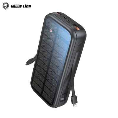 پاور بانک خورشیدی گرین لاین Green Lion Solar 2 20000mAh Power Bank