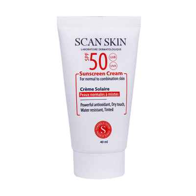 کرم ضد آفتاب SPF50 پوست نرمال تا مختلط اسکن اسکین 40 میلی لیتر