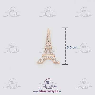مارک کیف برج ایفل طلایی لایت نگین دار