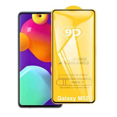 گلس صفحه نمایش Galaxy M52 5G 9D Golden Glass Screen Protector