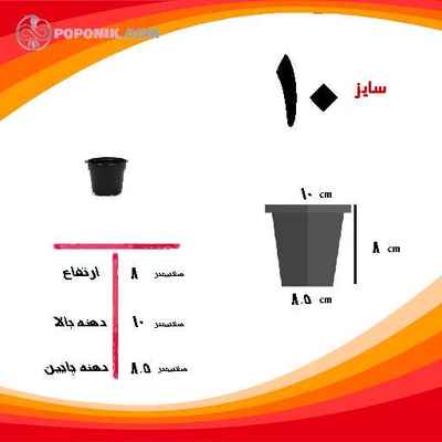 گلدان ژله ای سایز 10