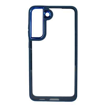 گارد دور سیلیکونی پشت شفاف برلیا متال Galaxy S21 FE Clear Metal Case