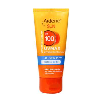 کرم ضد آفتاب SPF100 یو وی مکس آردن مناسب انواع پوست 50 گرم