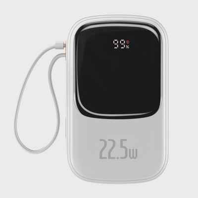 پاوربانک 20000mAh فست شارژ 22.5 وات بیسوس Baseus Qpow powerbank 20000mAh with Type C cable 22.5W